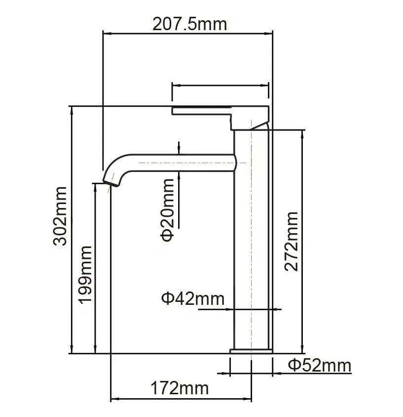 Lucid Pin Lever-Basin Mixer CH0151.BM