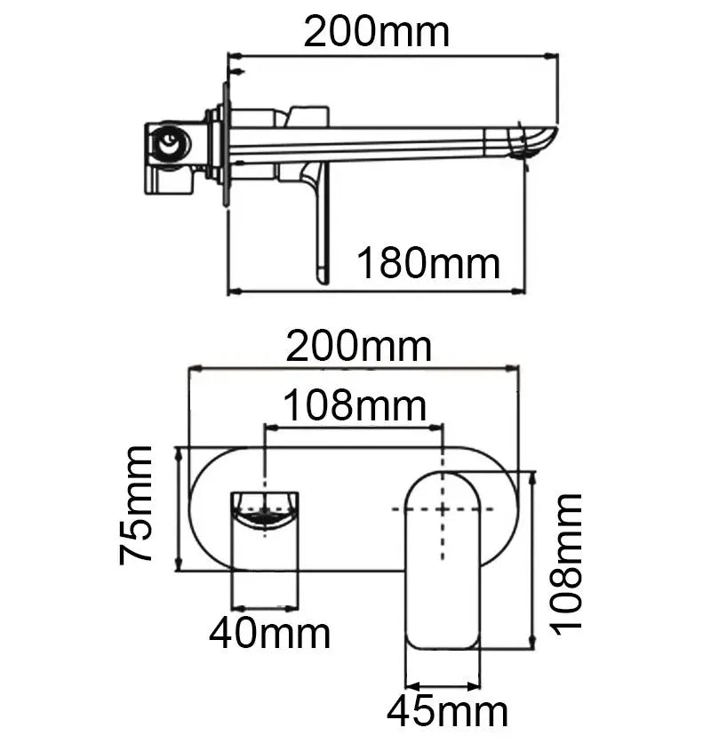 Vog-Wall Mixer with Spout BUYG0158-2.BM