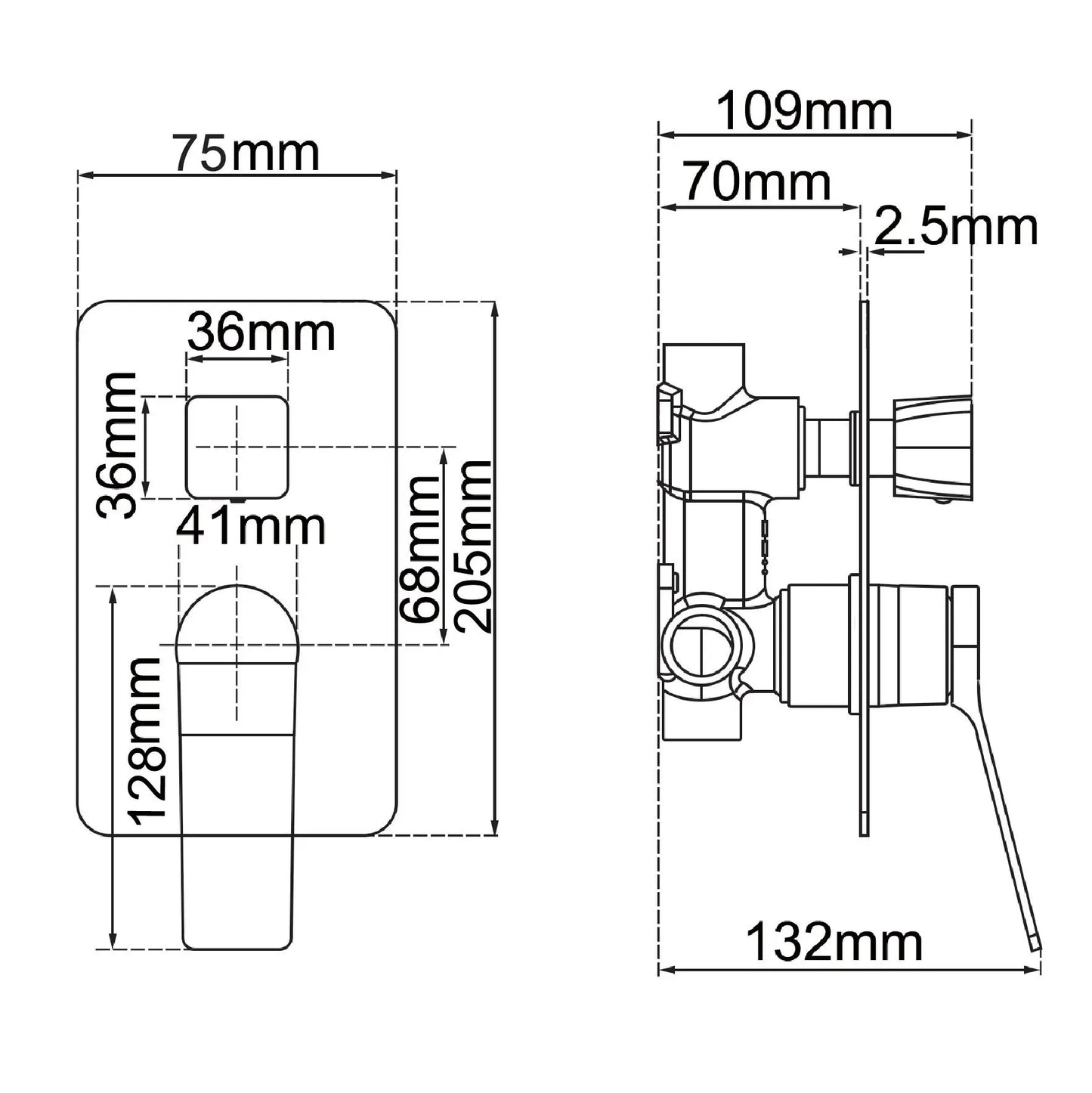 Rushy-Shower Mixer CH0155.ST