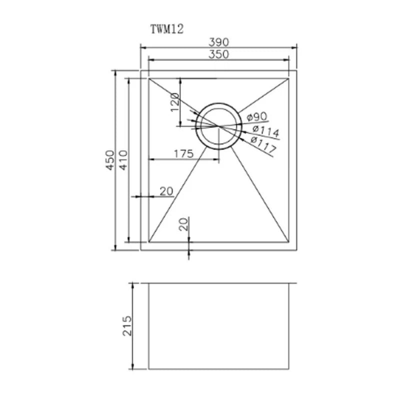 Stainless Steel Kitchen Sink GM3945-P.KS