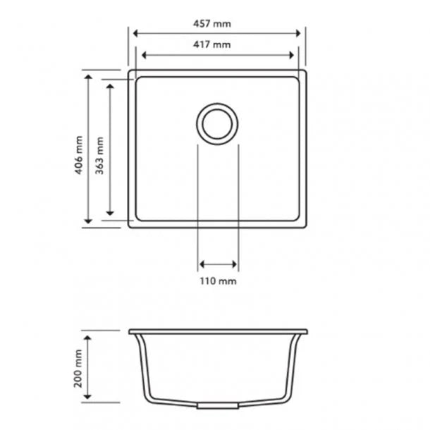 Carysil Granite Kitchen Sink OX4540.KS