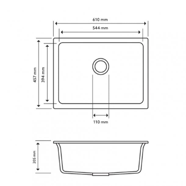 Carysil Granite Kitchen Sink OX6145.KS