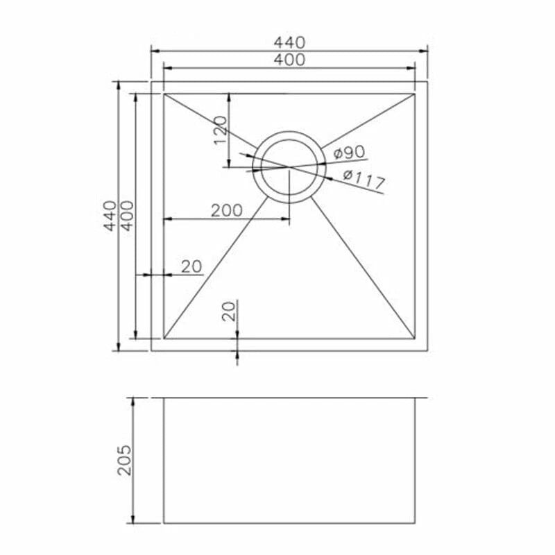 Stainless Steel Kitchen Sink TWM8